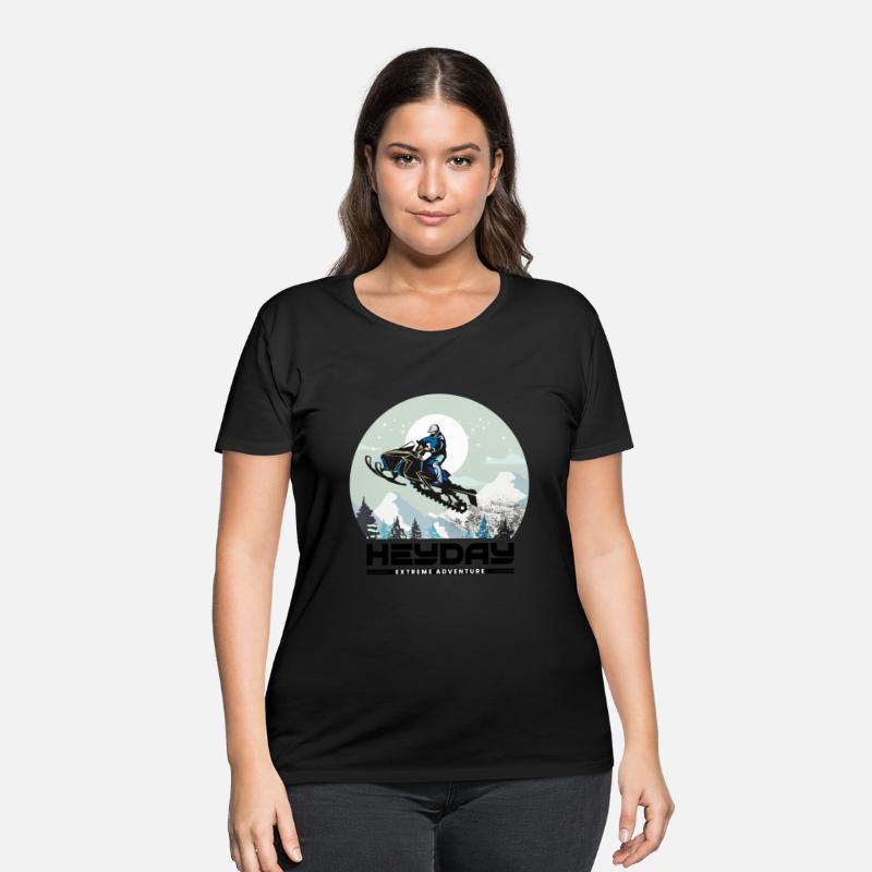 Snowmobile "Big Air" style logo. By "Hey Day"