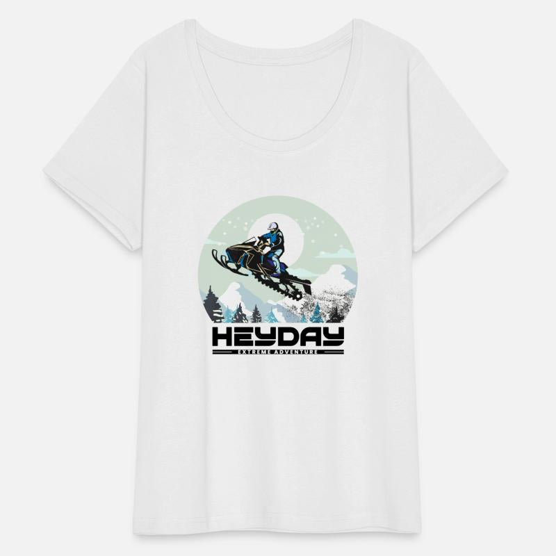 Snowmobile "Big Air" style logo. By "Hey Day"