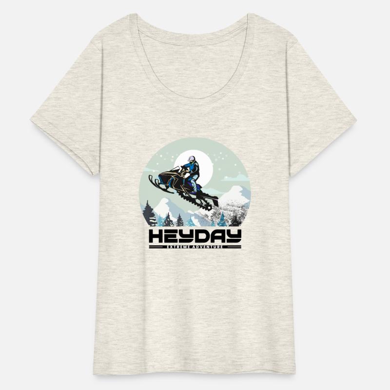Snowmobile "Big Air" style logo. By "Hey Day"