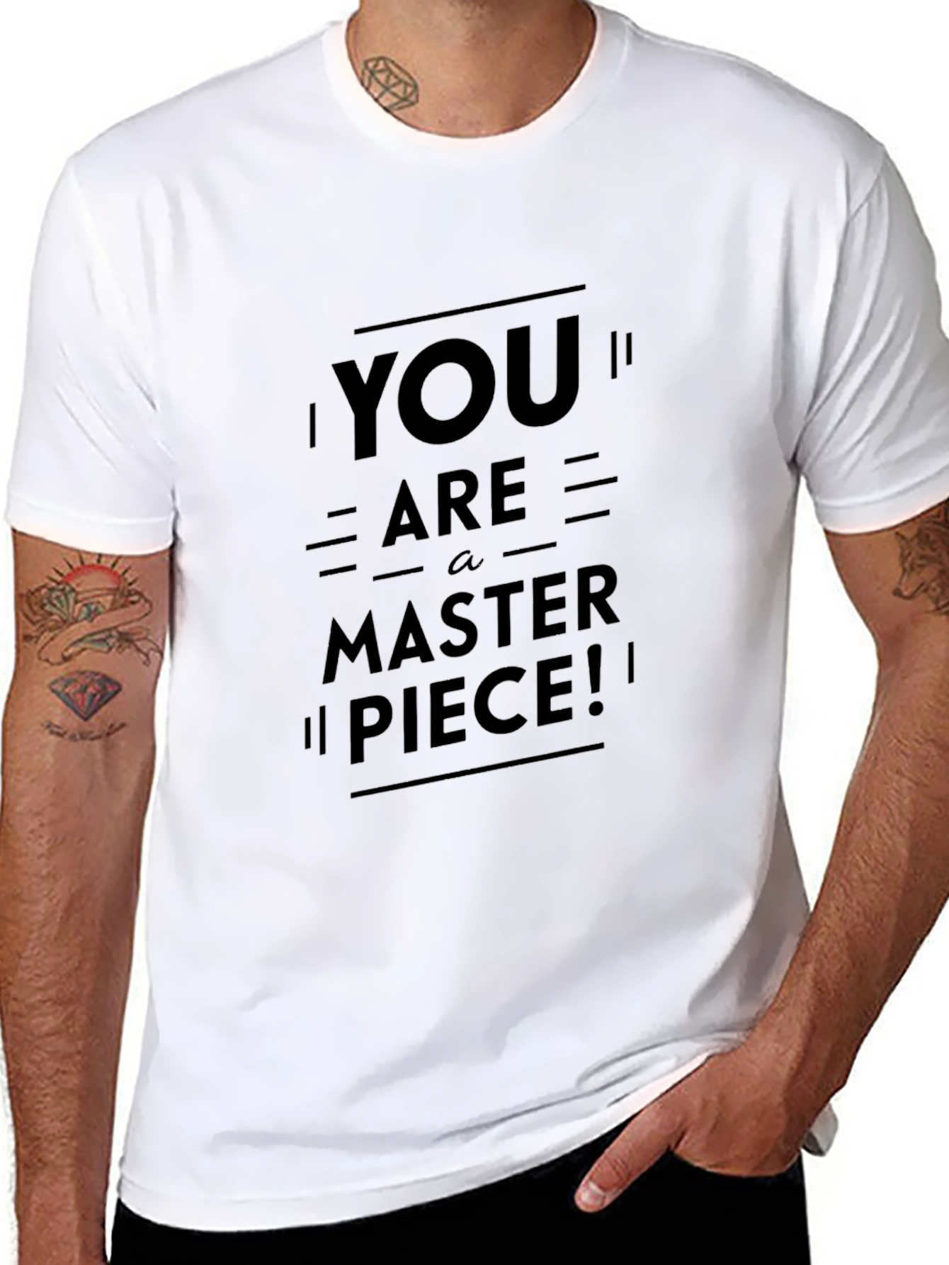 You Are A Masterpiece Black Graphic Tee