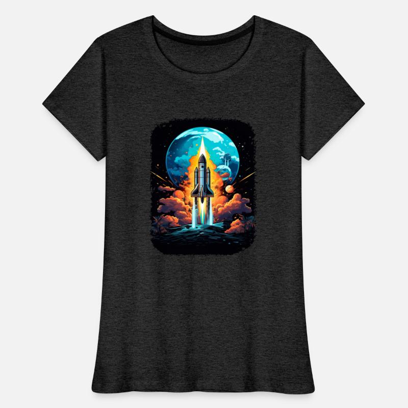 Space Planets Spaceship Shuttle Lift Off for