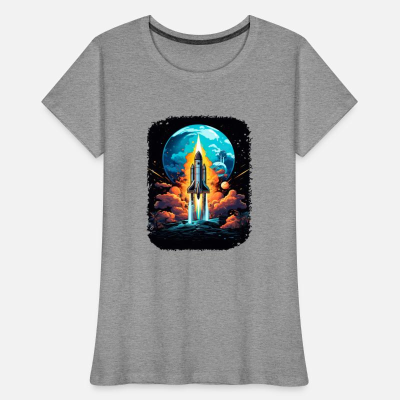 Space Planets Spaceship Shuttle Lift Off for