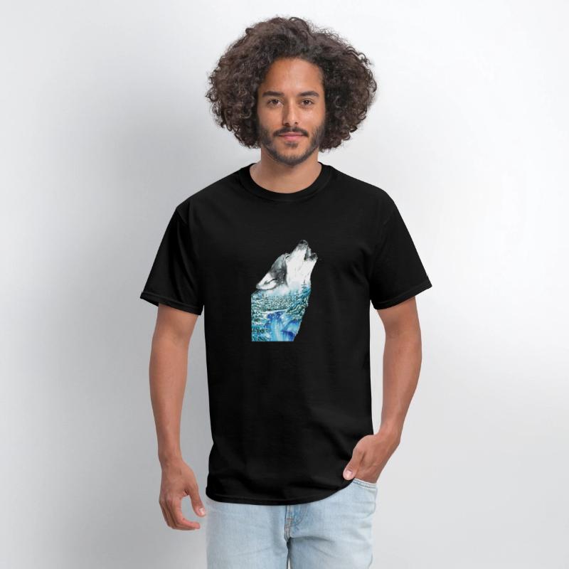 Spirit of Winter Wolf Wild Howling Art Winter Wolf
