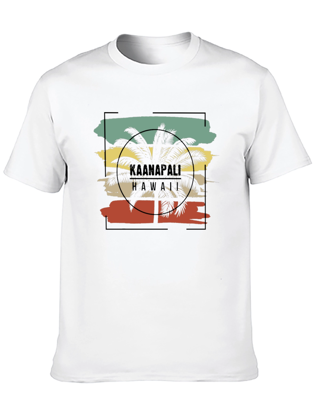 Kaanapali Hawaii Palm Tree Graphic Tee