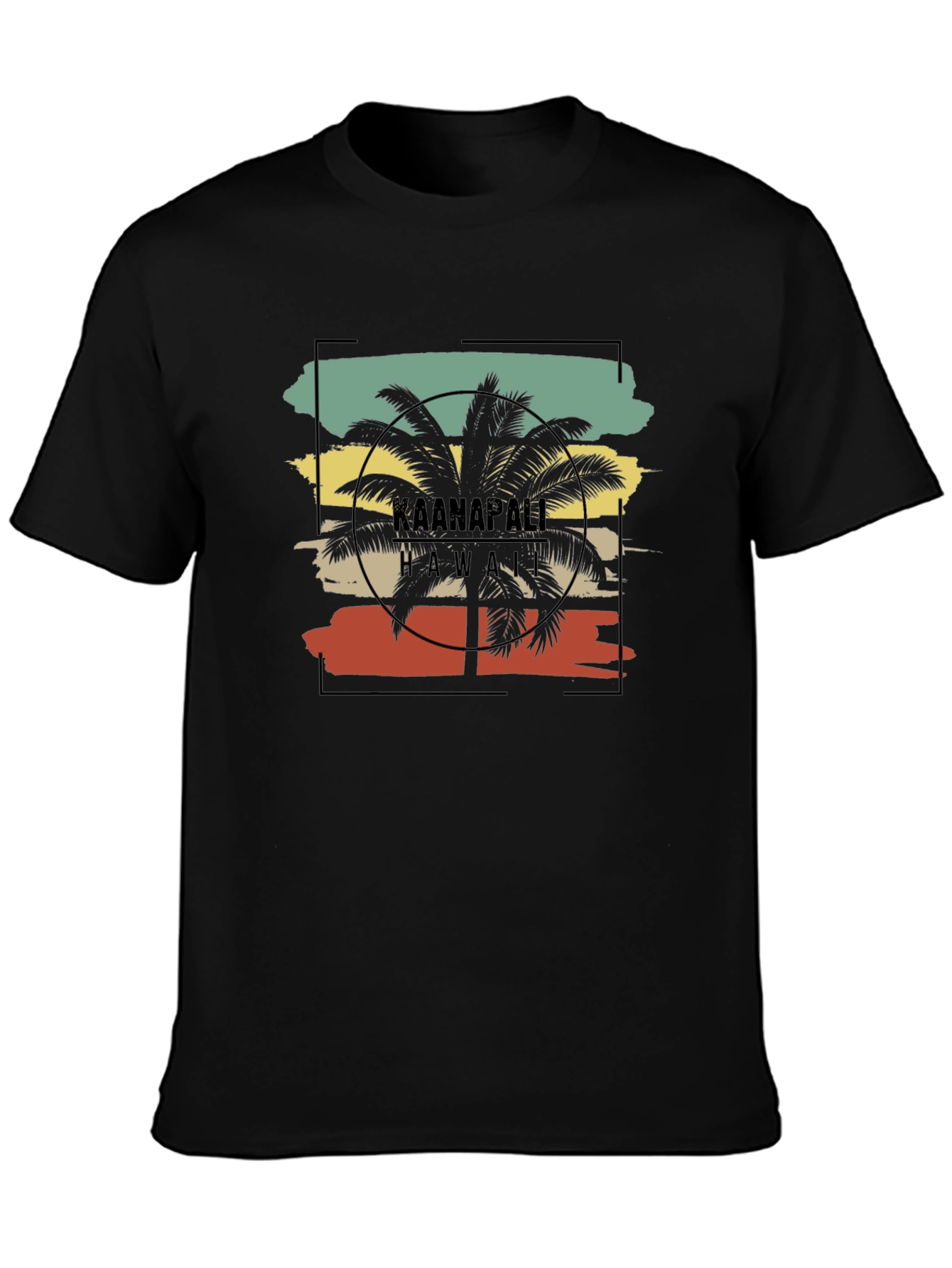 Kaanapali Hawaii Palm Tree Graphic Tee