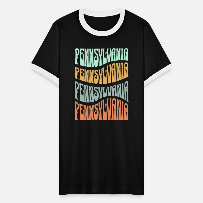 State Of Pennsylvania Retro Aesthetic Groovy Font