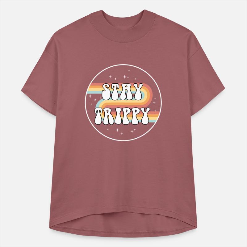 Stay trippy quote slogan typography lettering