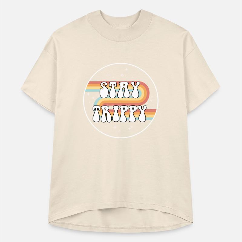 Stay trippy quote slogan typography lettering