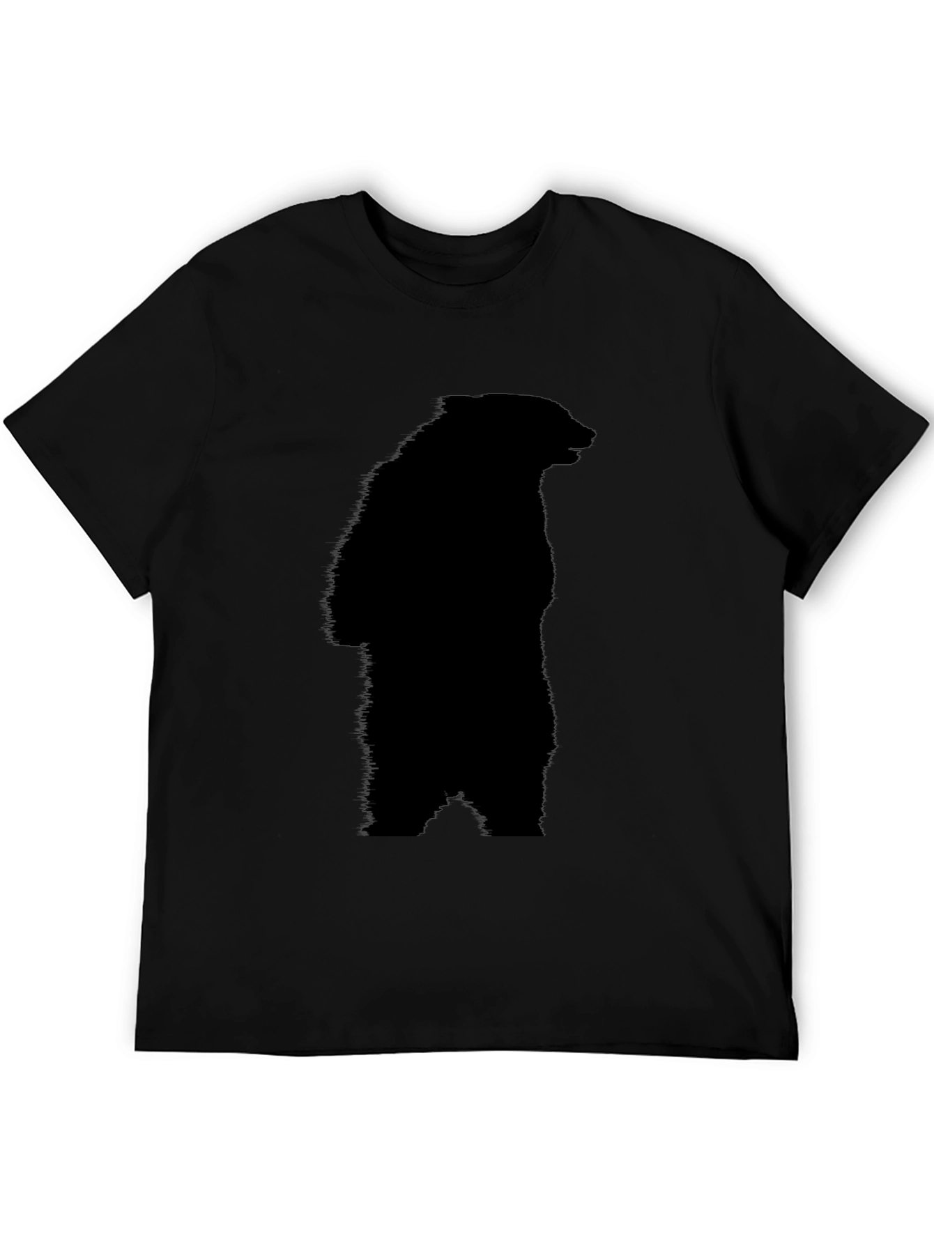 Black Bear Silhouette Tee - Graphic Print T-Shirt