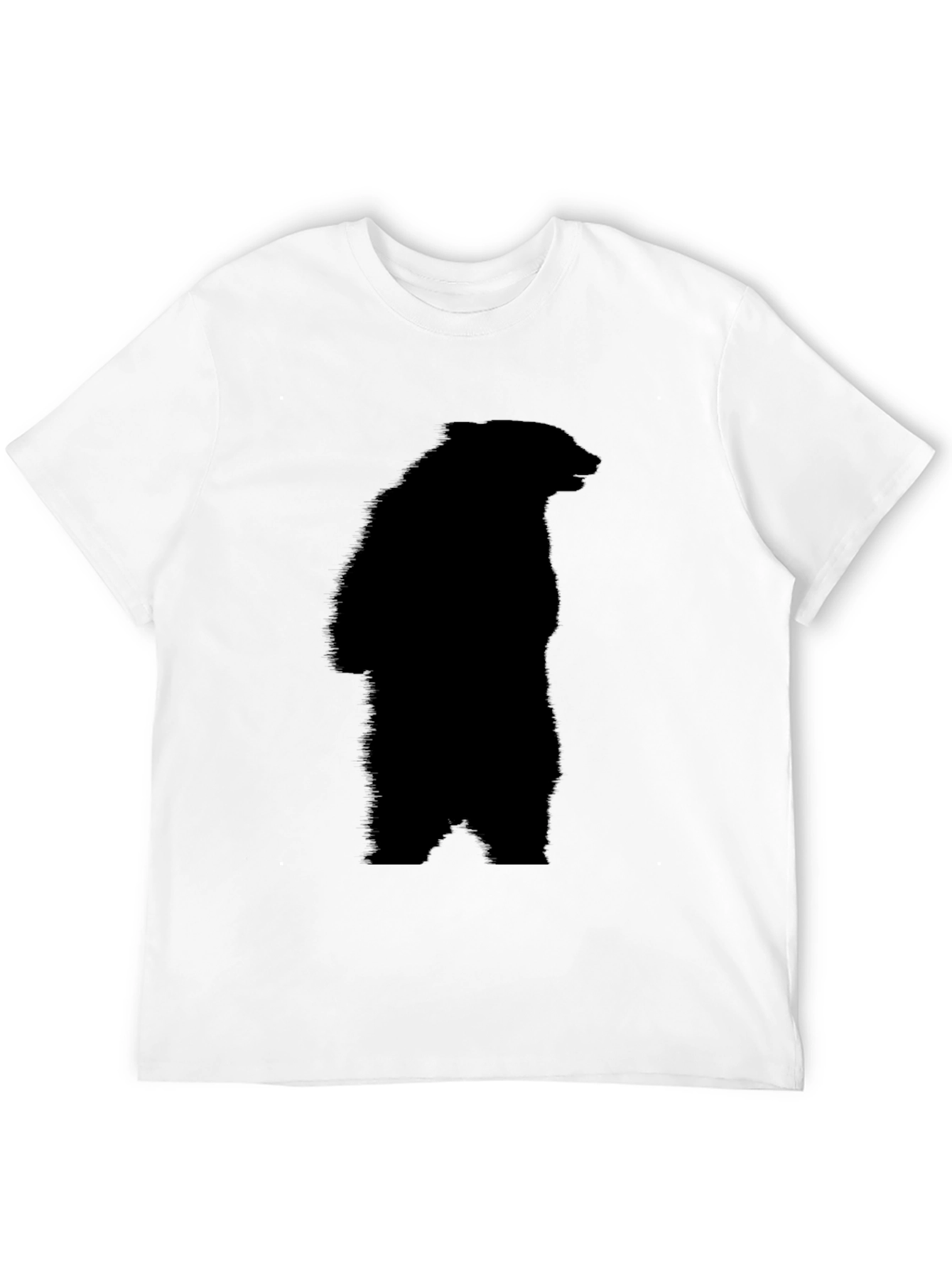 Black Bear Silhouette Tee - Graphic Print T-Shirt