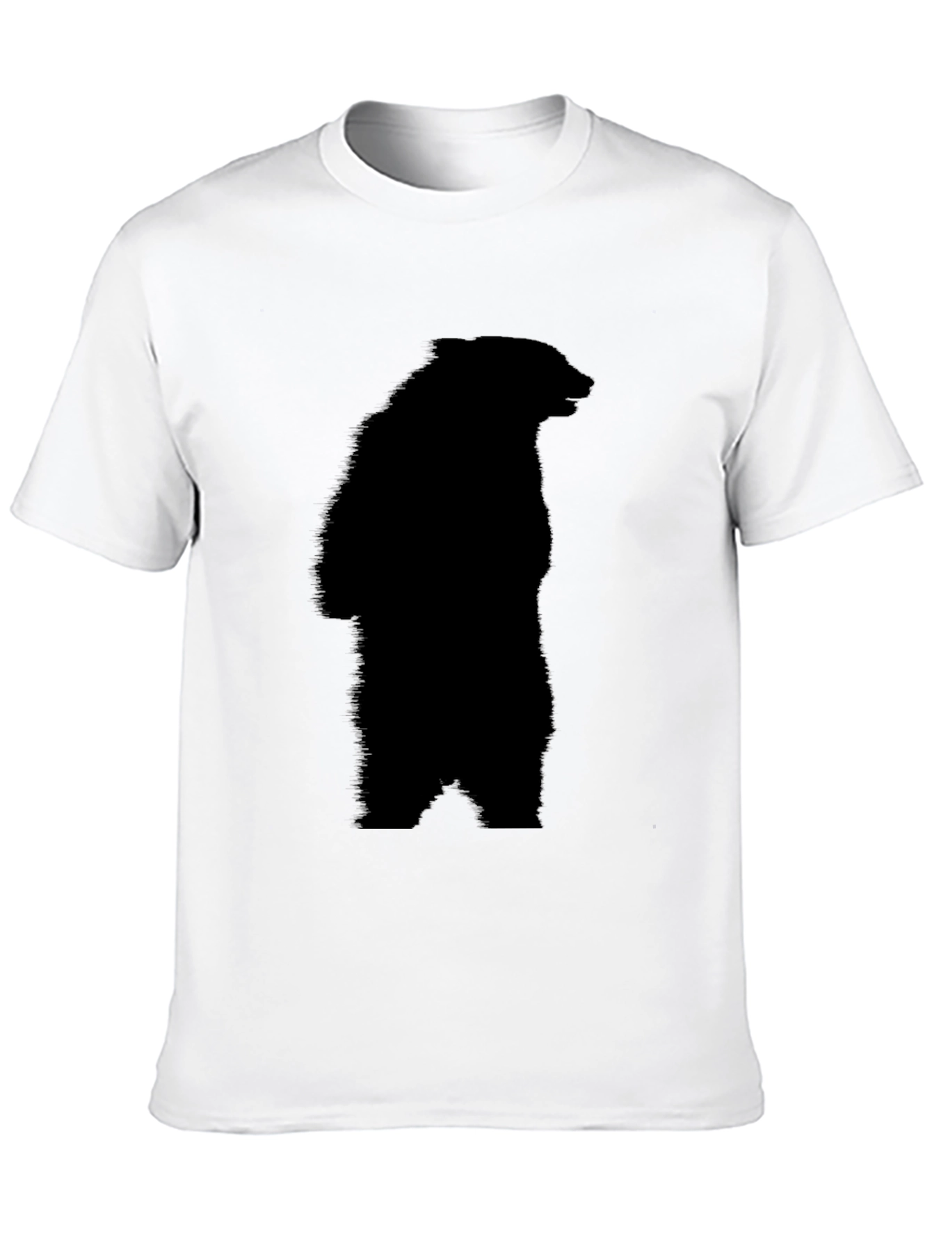 Black Bear Silhouette Tee - Graphic Print T-Shirt