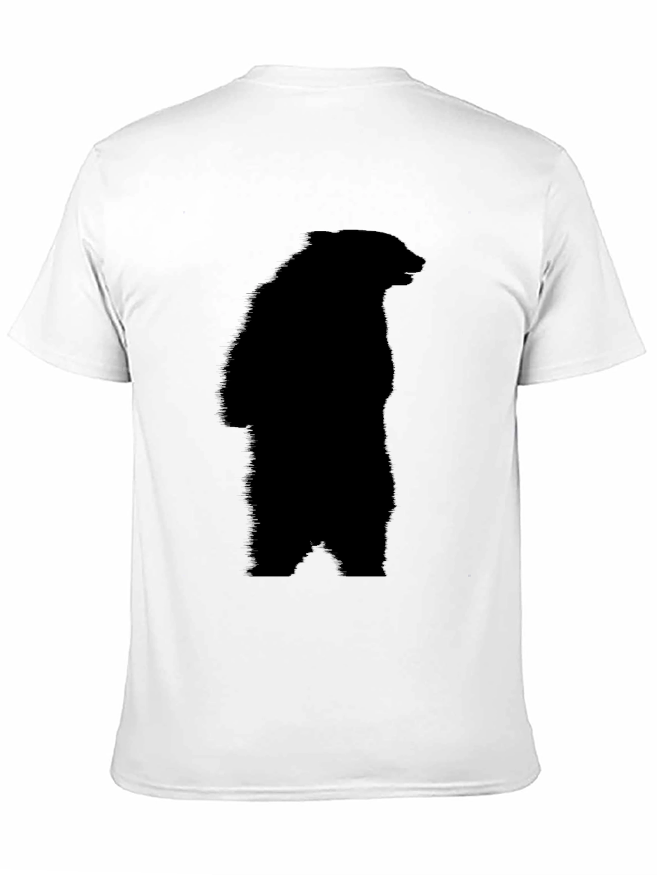 Black Bear Silhouette Tee - Graphic Print T-Shirt