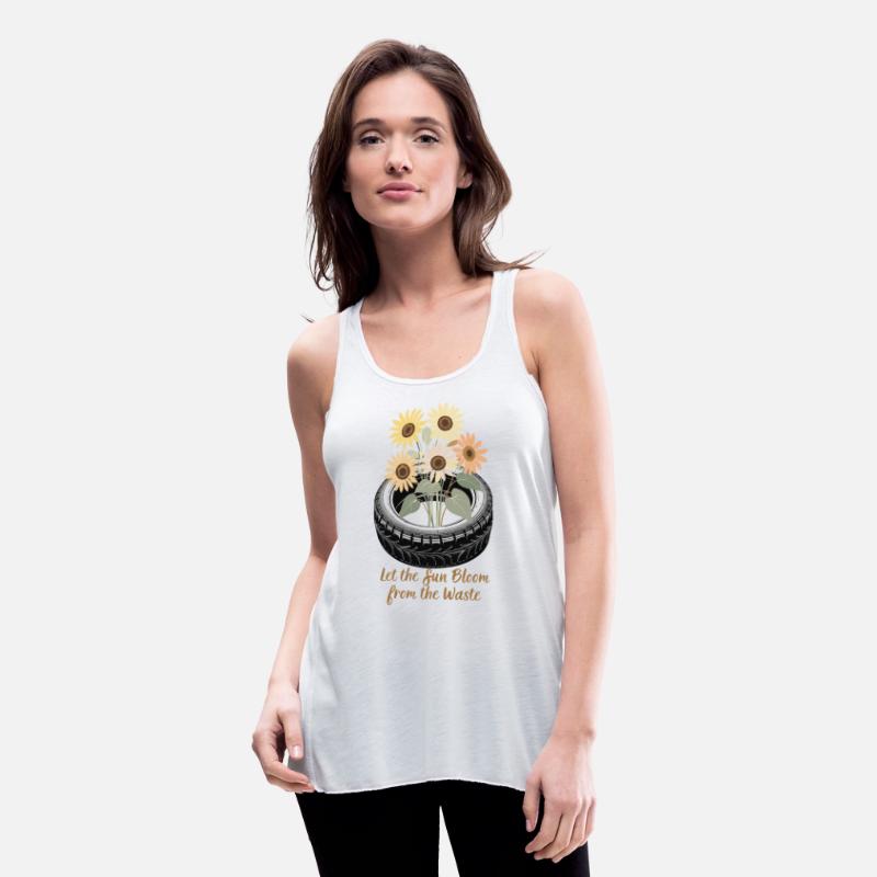 Sunflower Tire Eco Shirt Waste to Beauty Design