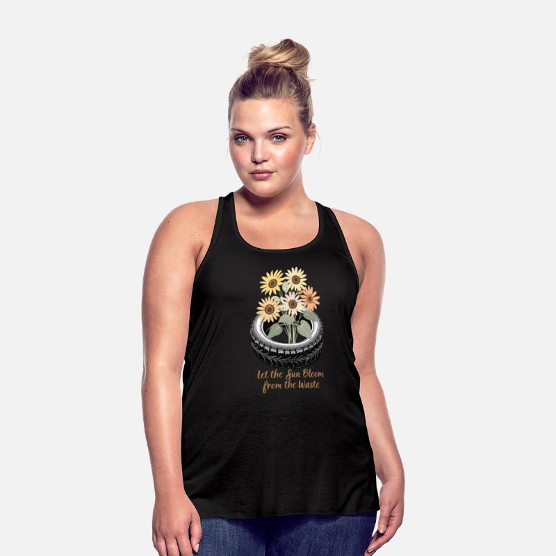 Sunflower Tire Eco Shirt Waste to Beauty Design