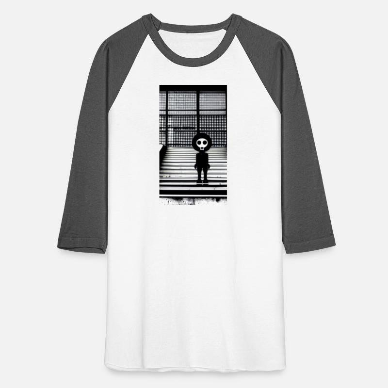 Suspicious Skull Masked Figure in Hoodie Standing