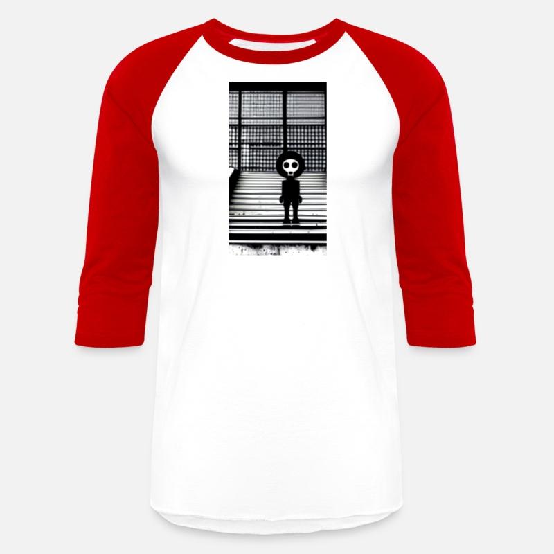 Suspicious Skull Masked Figure in Hoodie Standing