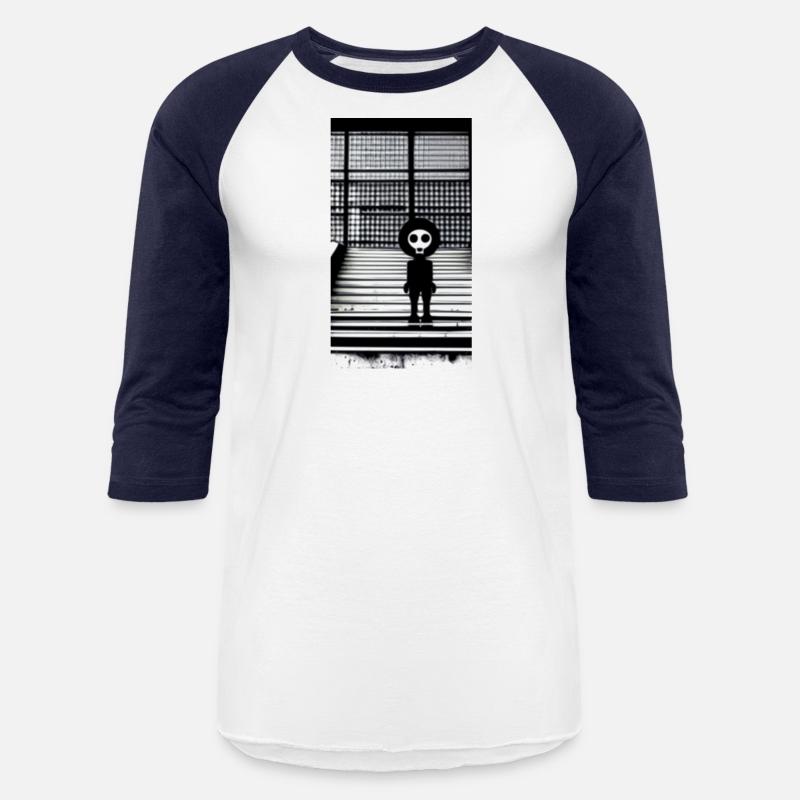 Suspicious Skull Masked Figure in Hoodie Standing