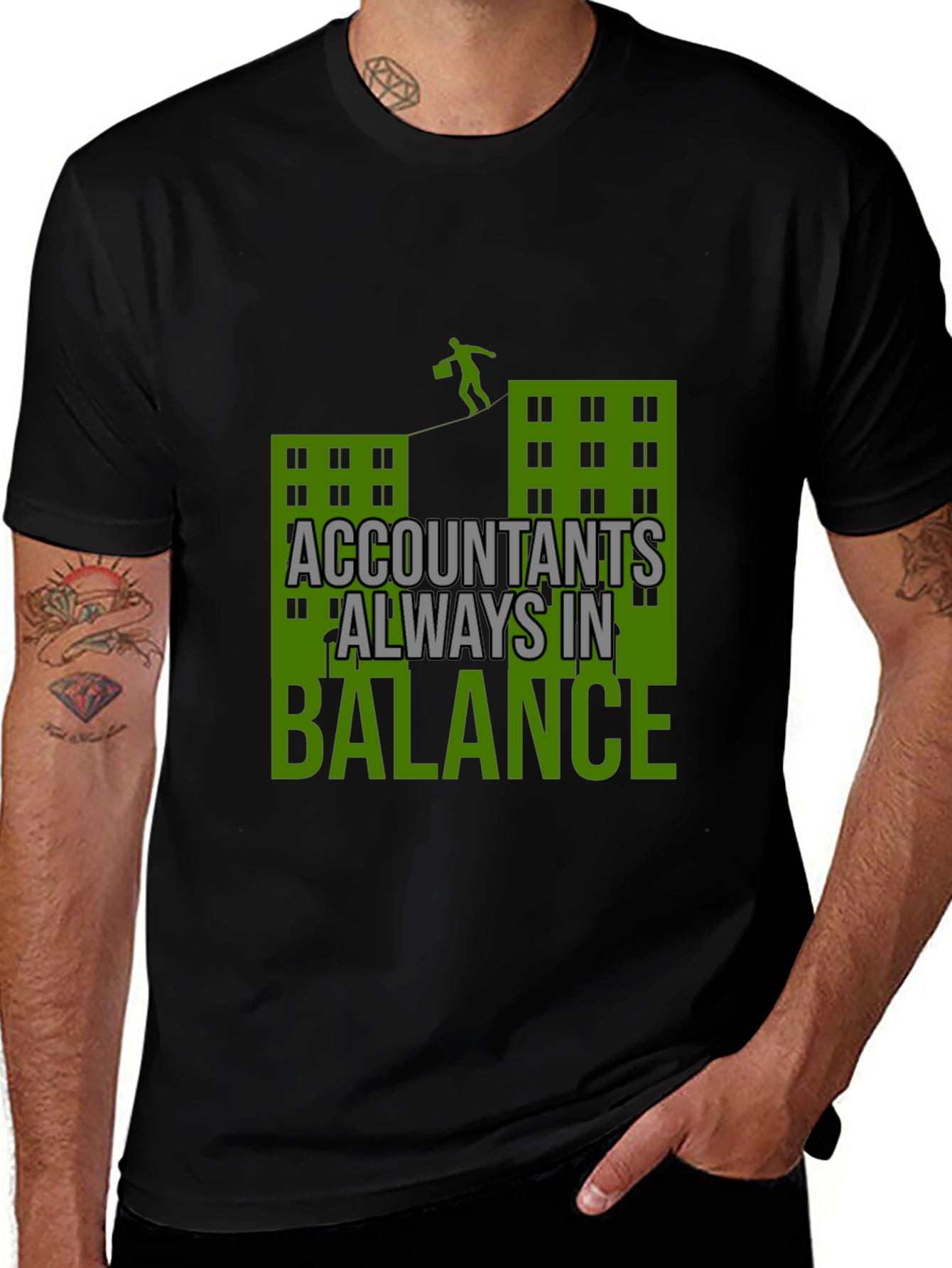 Accountants Always in Balance Graphic Tee