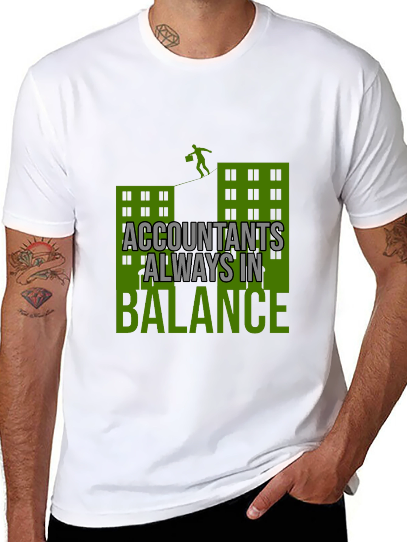 Accountants Always in Balance Graphic Tee