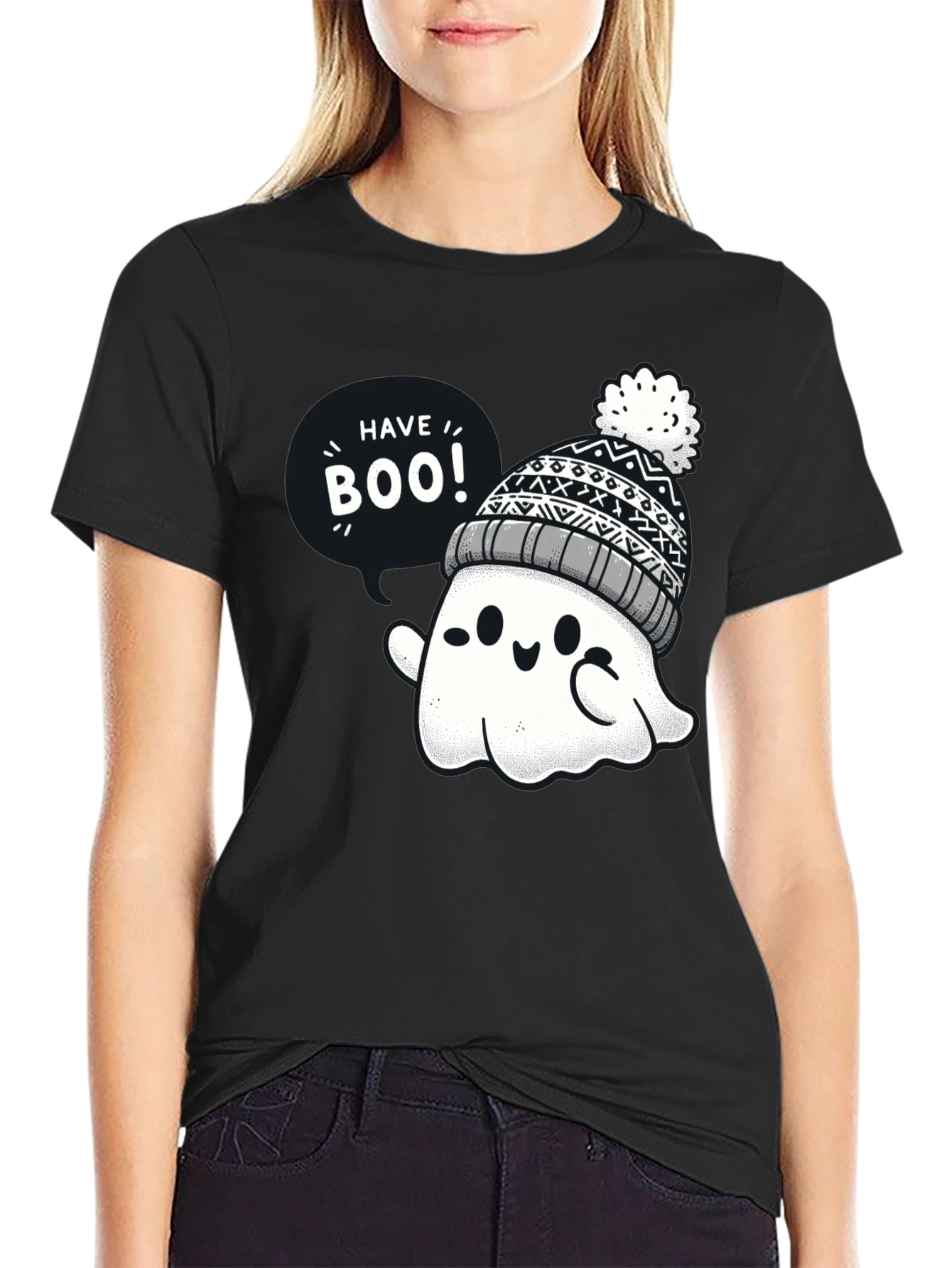 Cute Halloween Ghost T-Shirt - Have Boo!