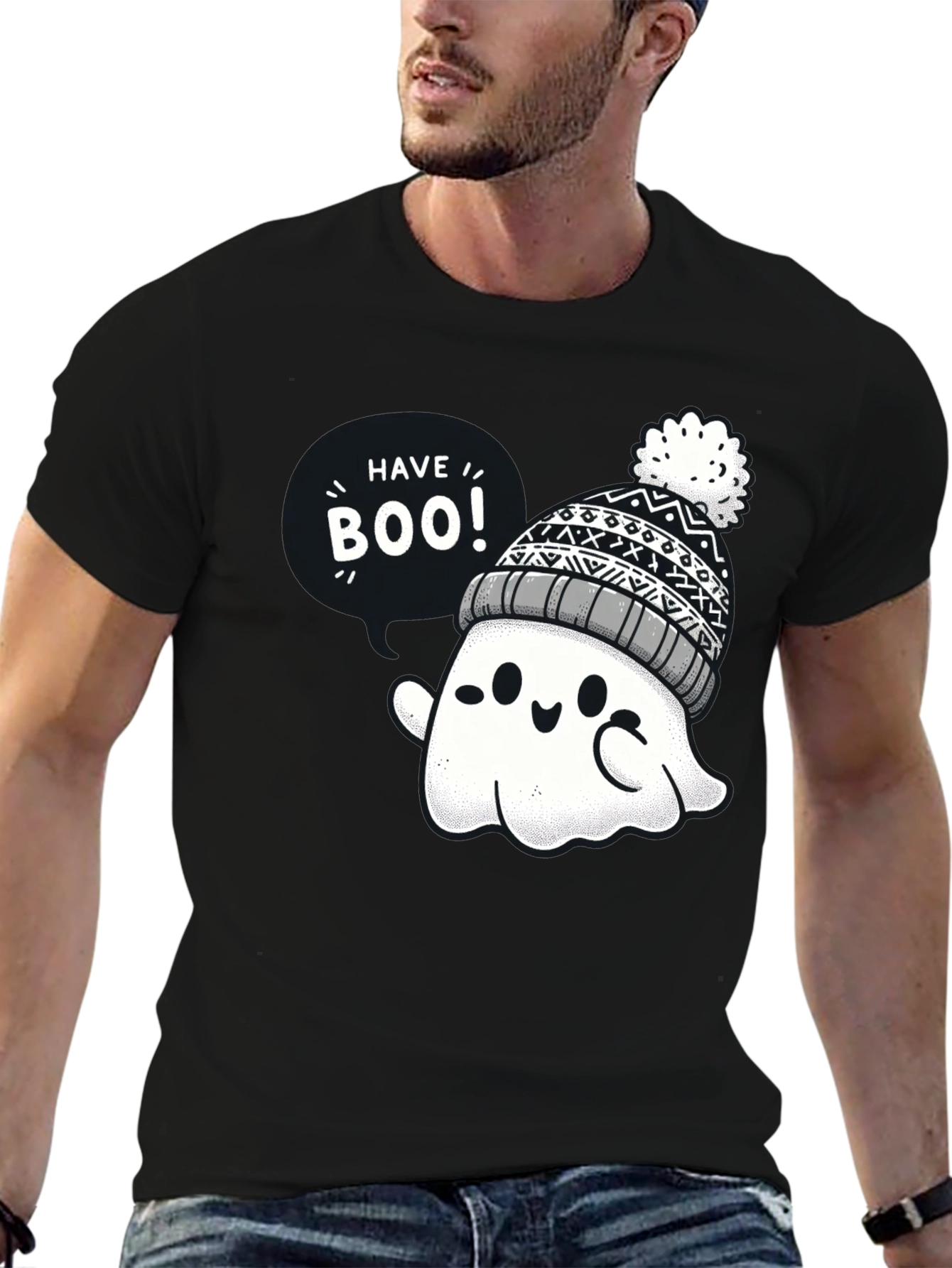 Cute Halloween Ghost T-Shirt - Have Boo!
