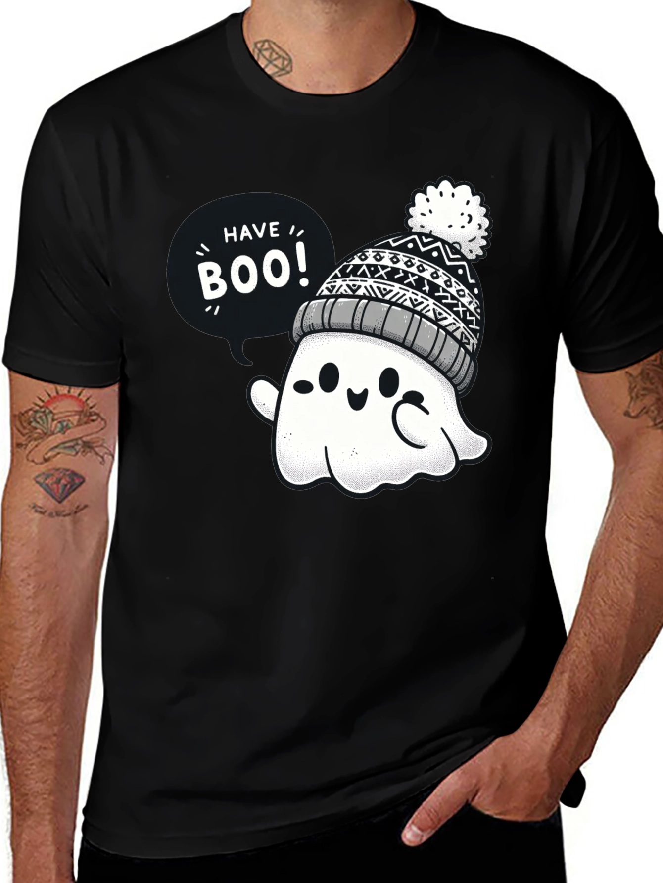 Cute Halloween Ghost T-Shirt - Have Boo!