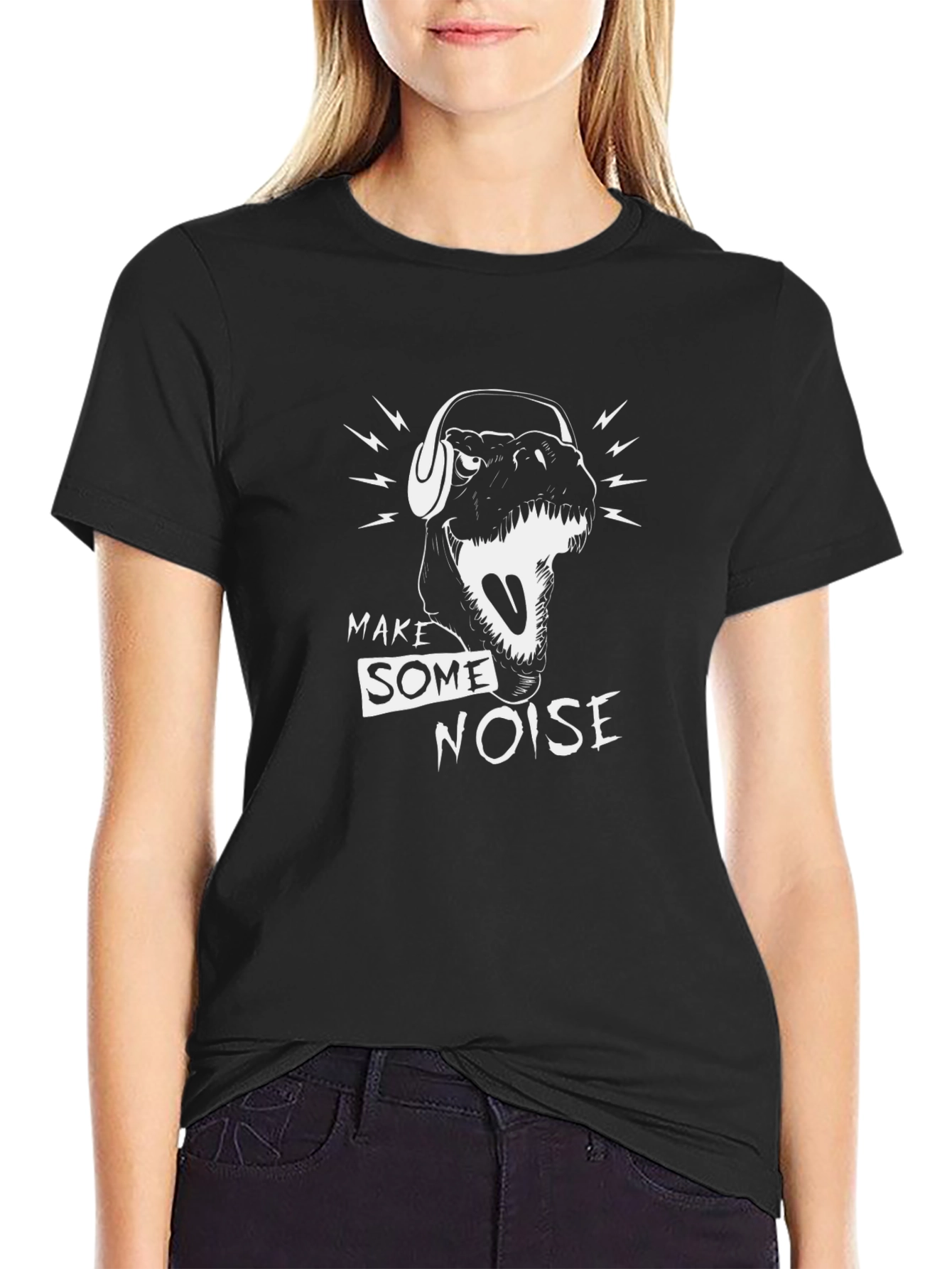 Dino DJ T-Shirt - Make Some Noise