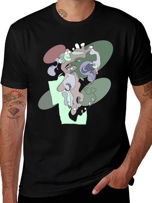 Abstract Art T-Shirt - Unique Graphic Tee for Men