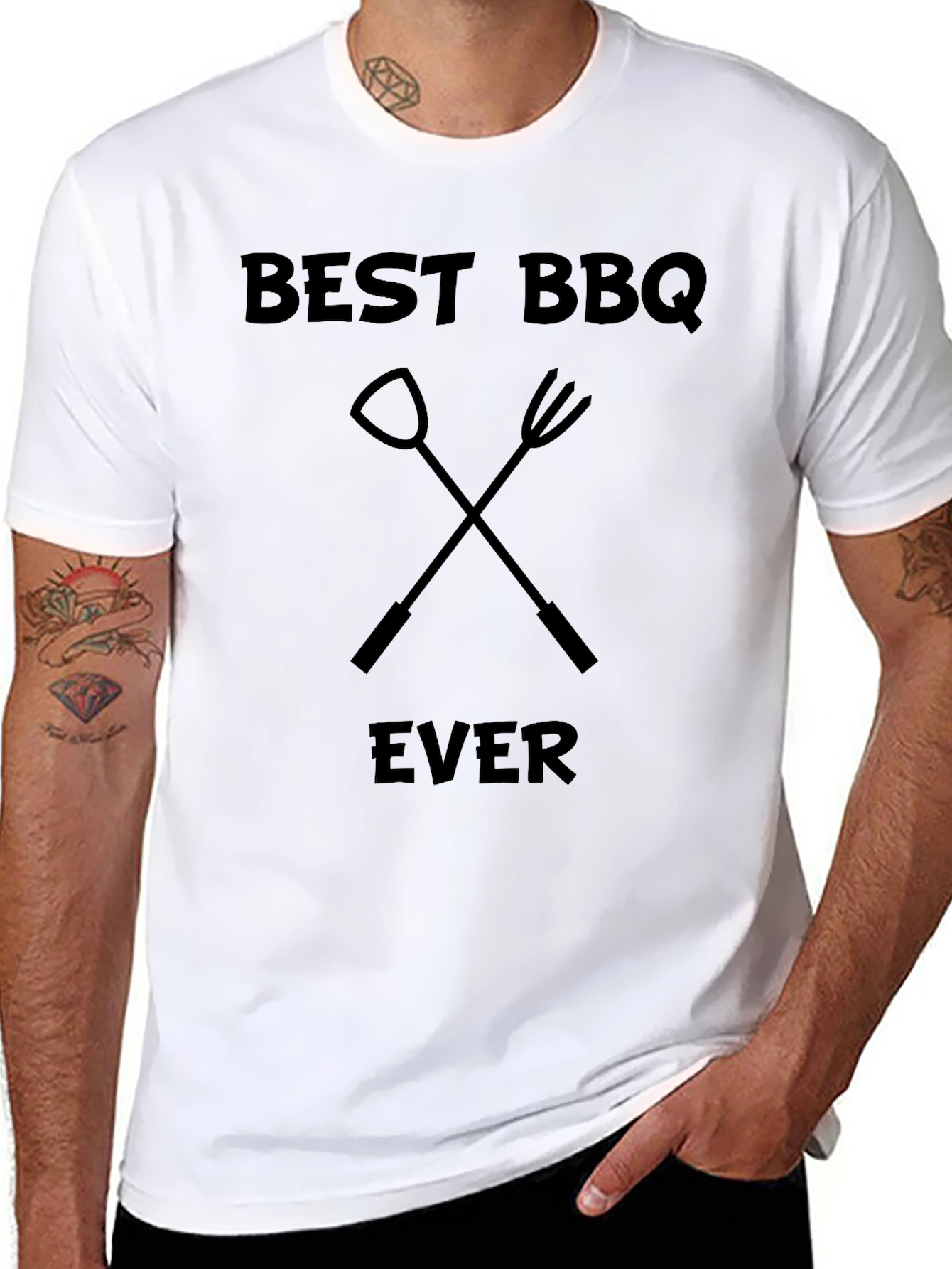 Best BBQ Ever Black Graphic T-Shirt