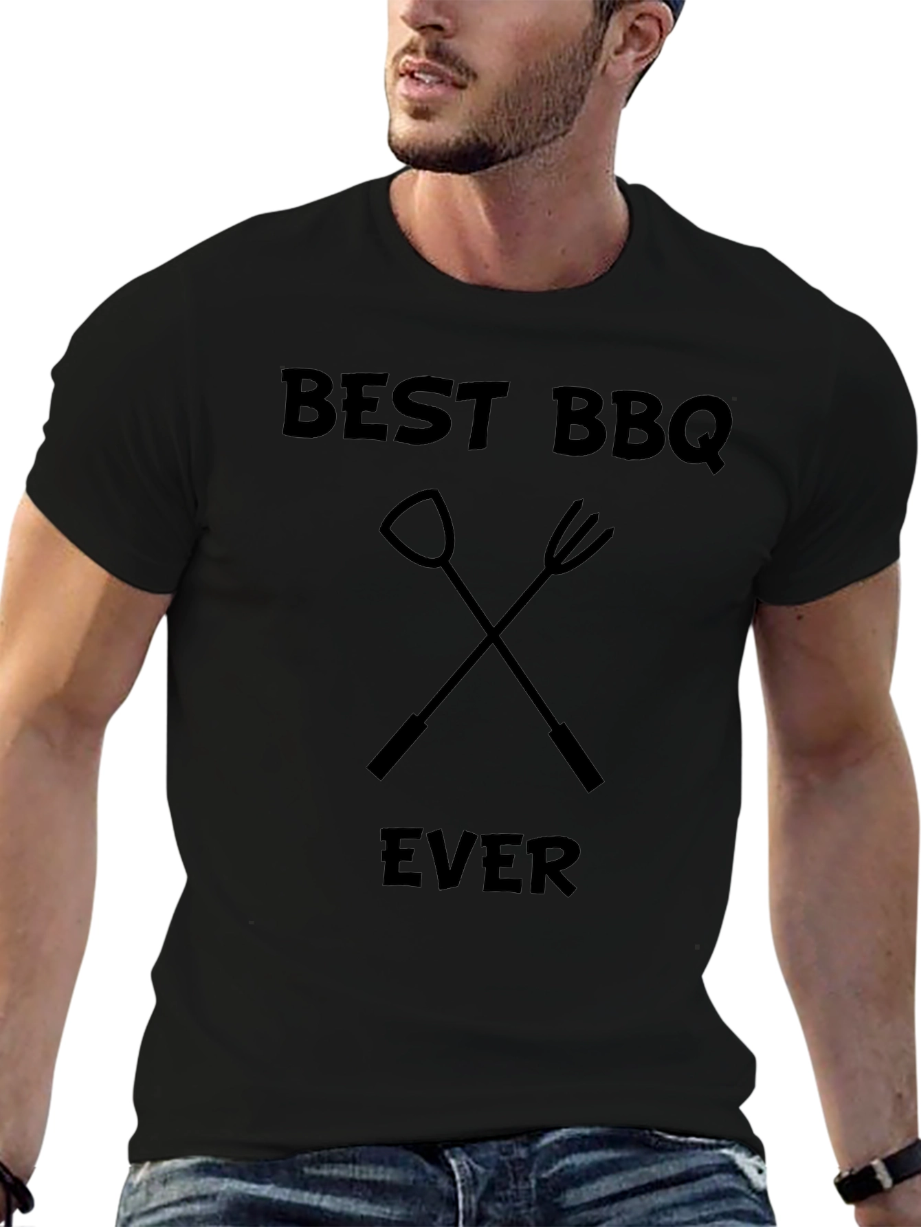 Best BBQ Ever Black Graphic T-Shirt