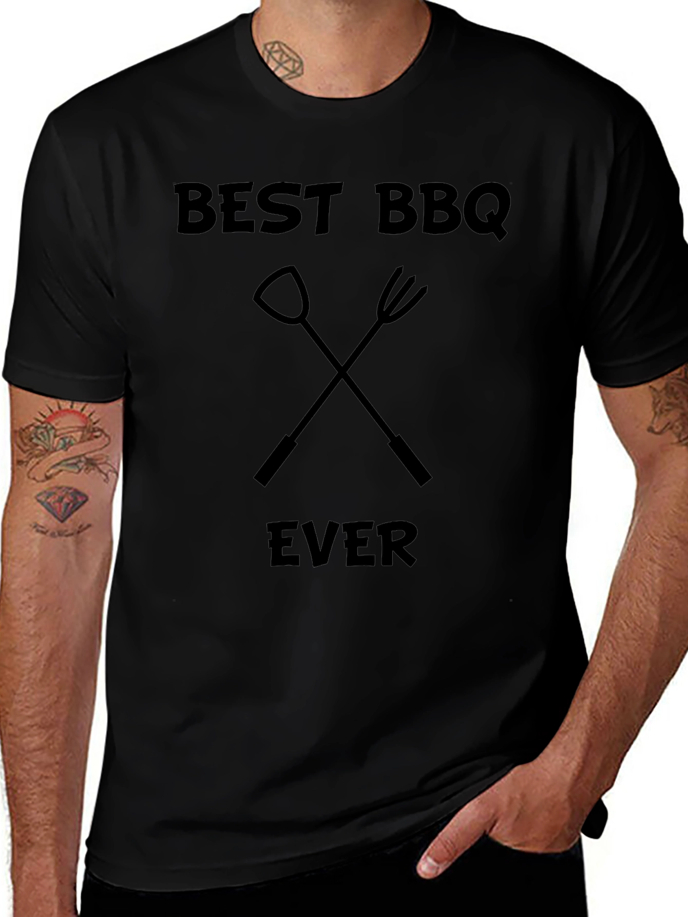 Best BBQ Ever Black Graphic T-Shirt