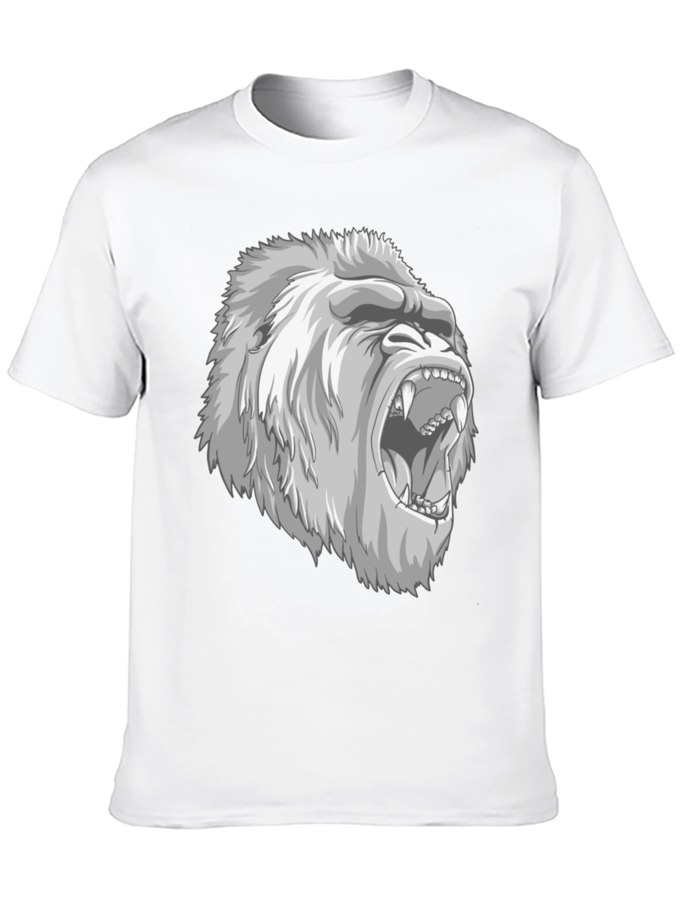 Roaring Gorilla Graphic Tee - Mens Black T-Shirt