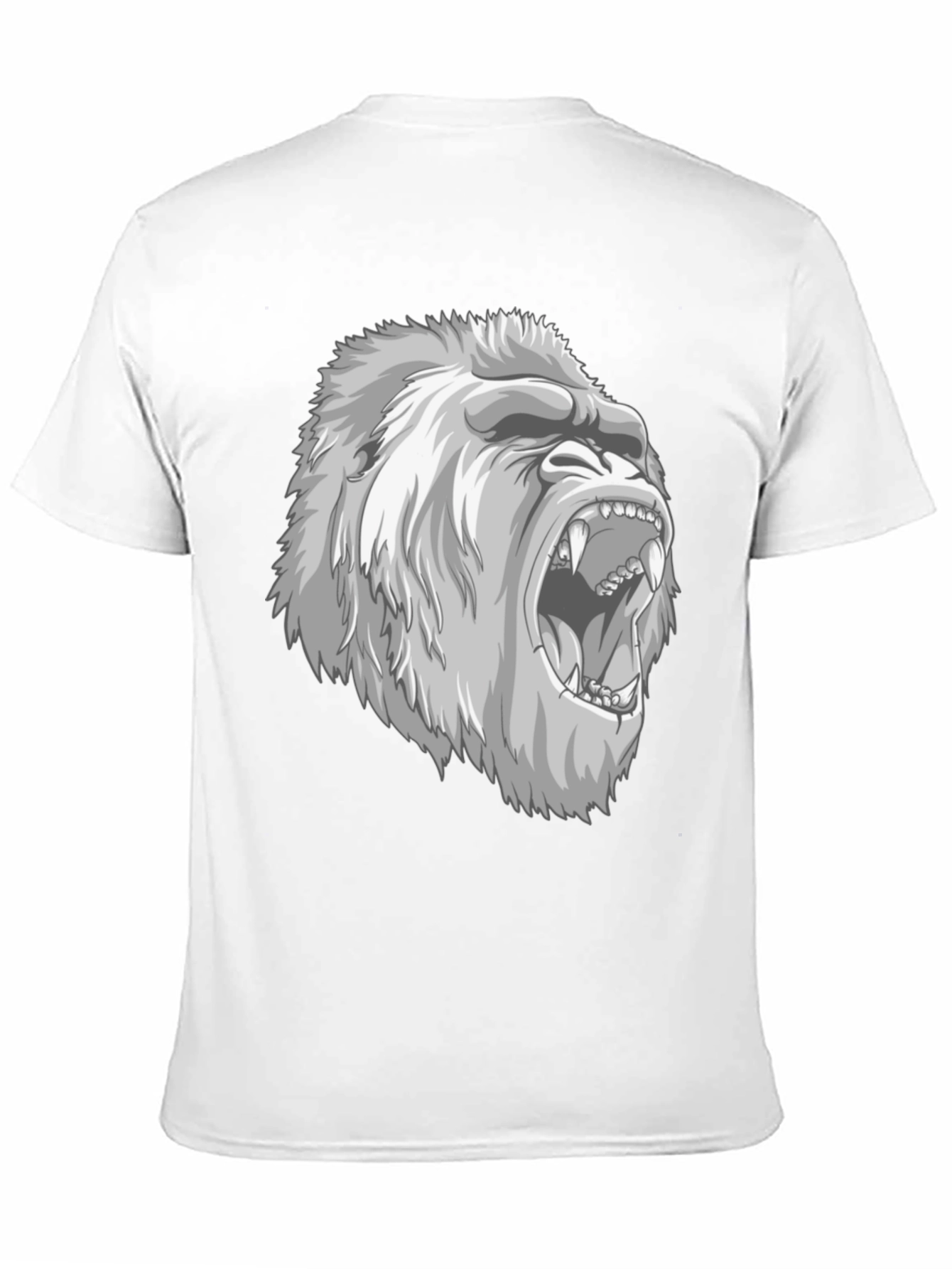 Roaring Gorilla Graphic Tee - Mens Black T-Shirt
