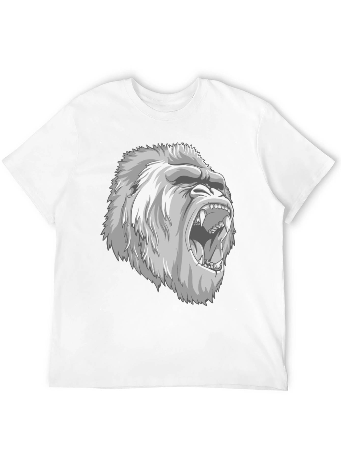Roaring Gorilla Graphic Tee - Mens Black T-Shirt