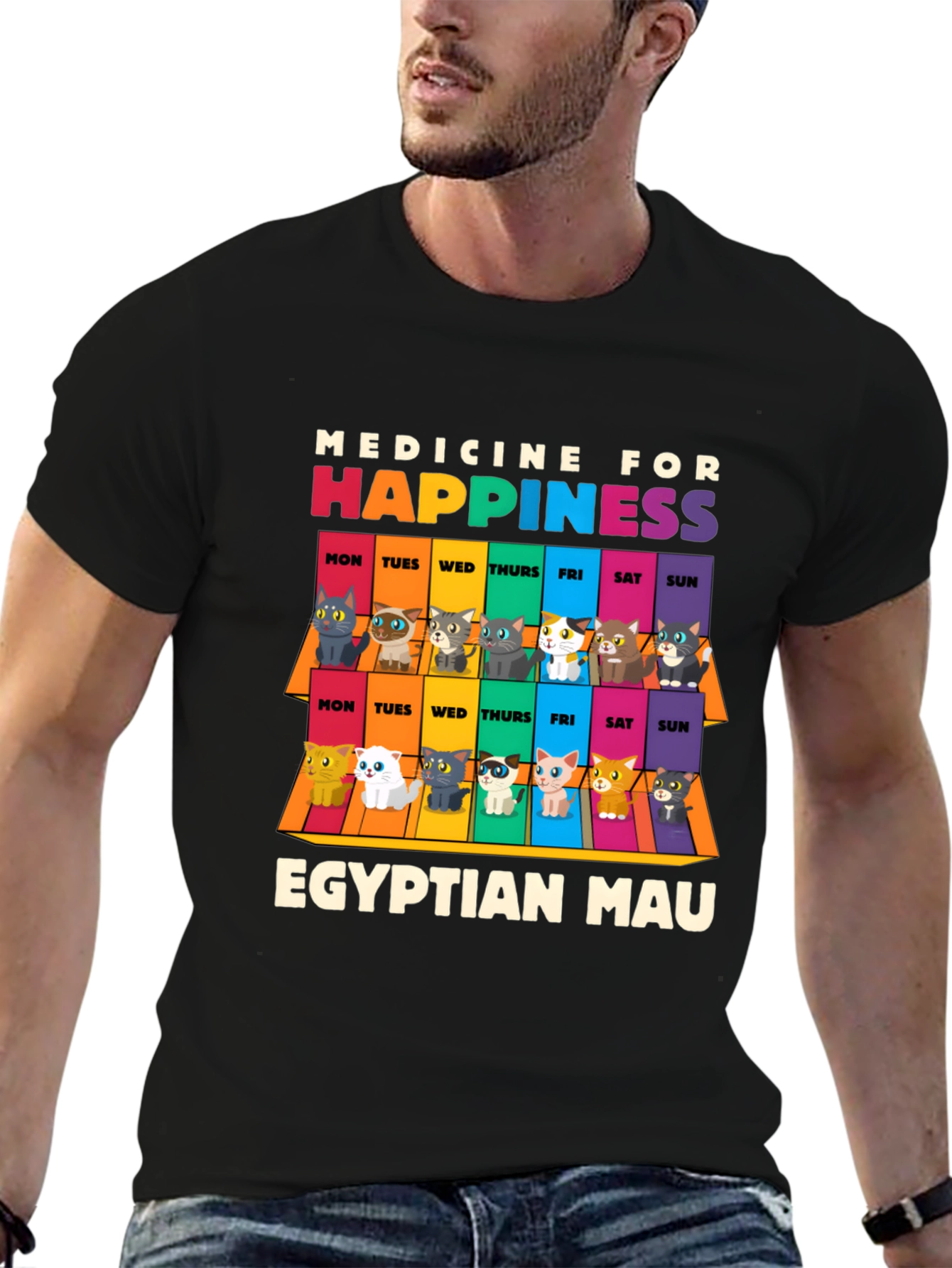Egyptian Mau Cat Happiness T-Shirt