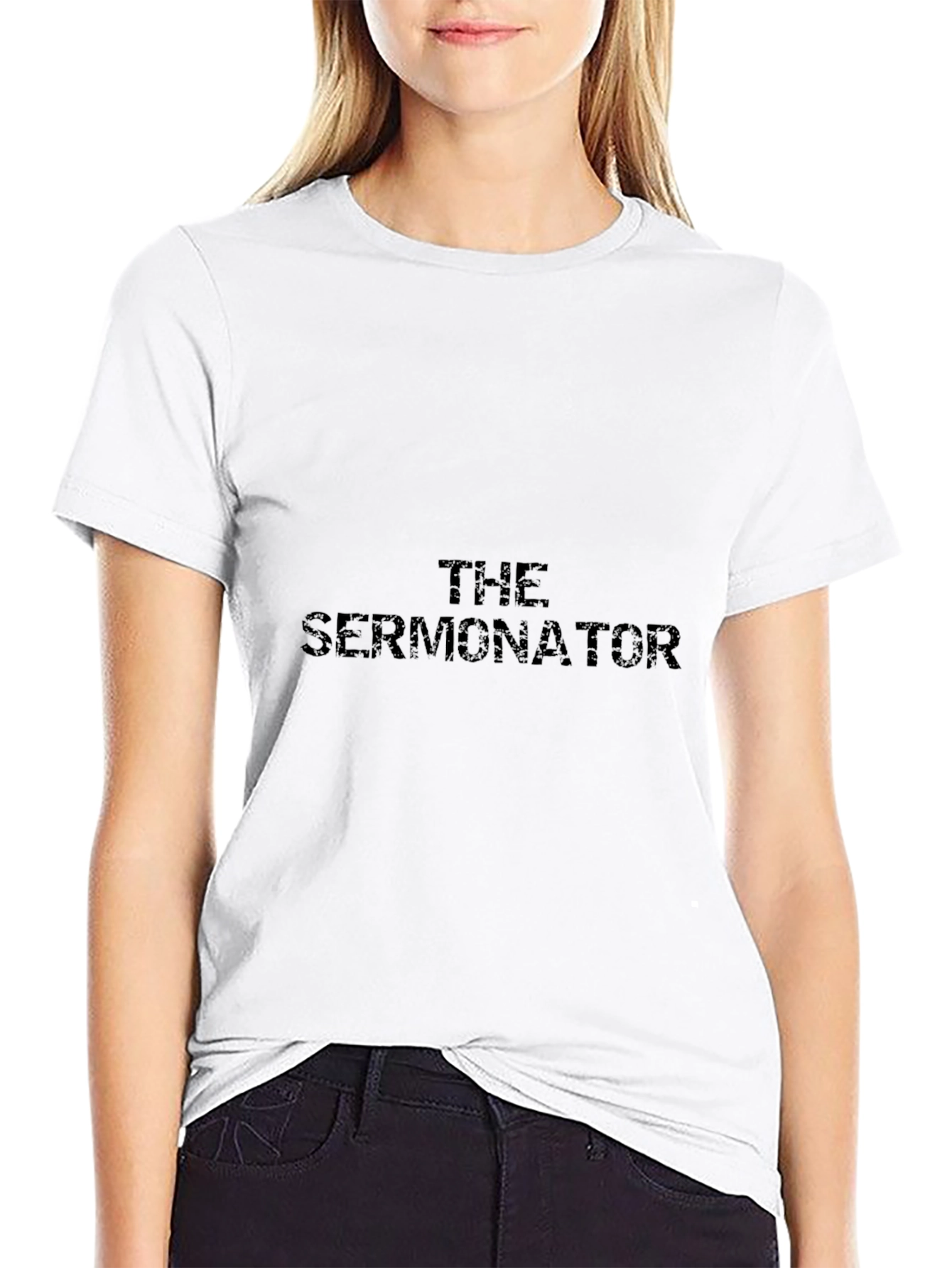 The Sermonator Black Graphic T-Shirt