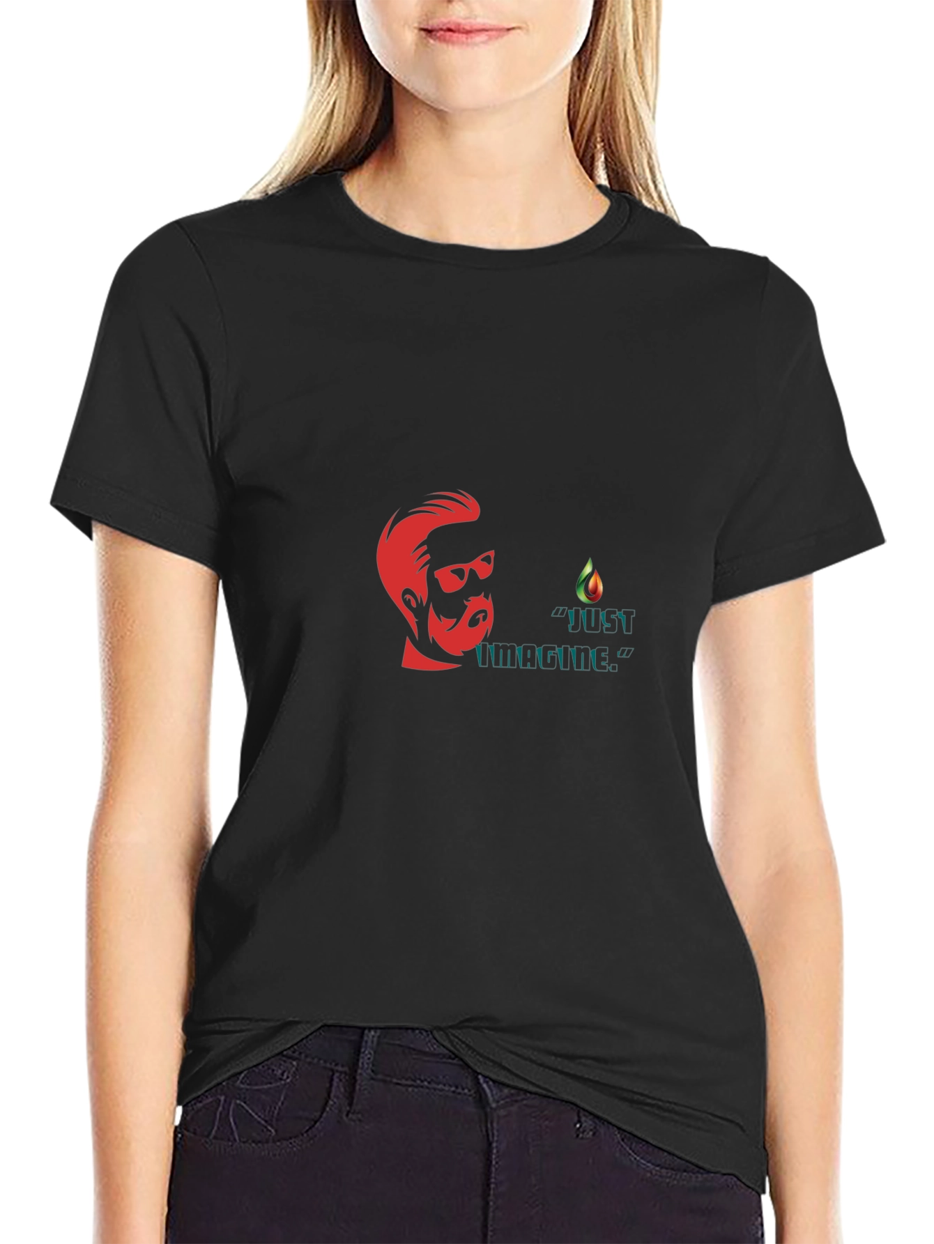 Just Unchilled Black Graphic Tee