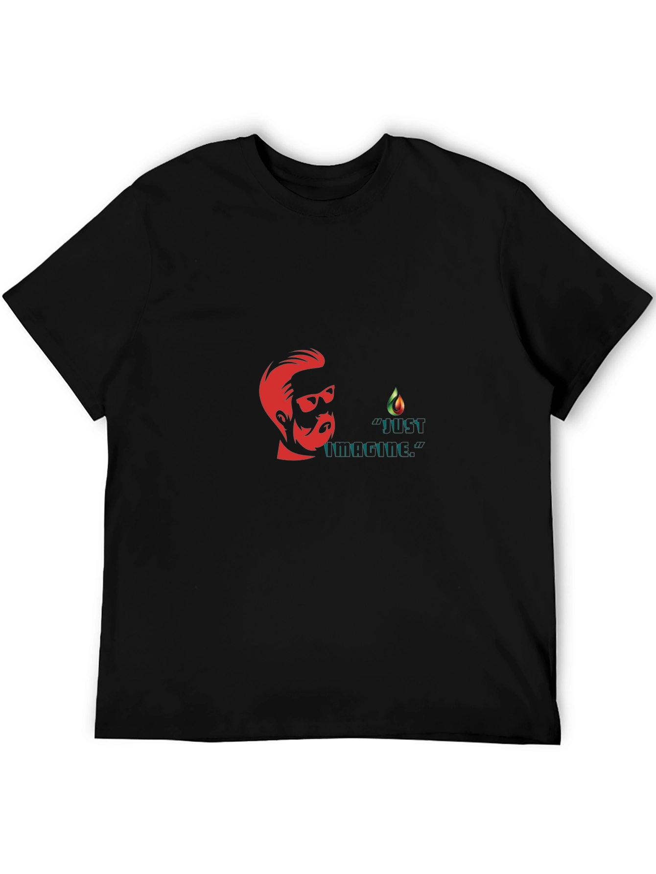 Just Unchilled Black Graphic Tee