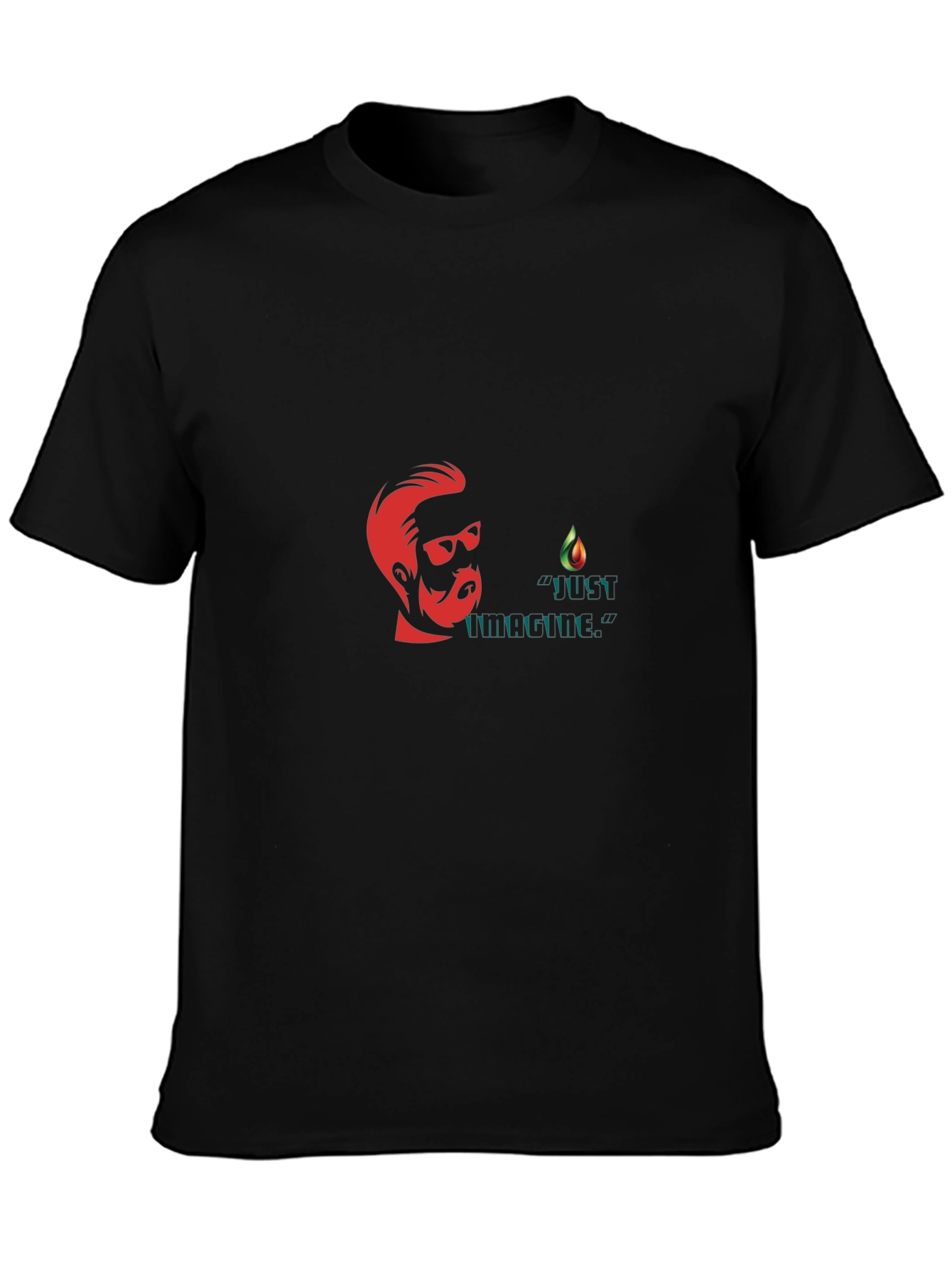 Just Unchilled Black Graphic Tee