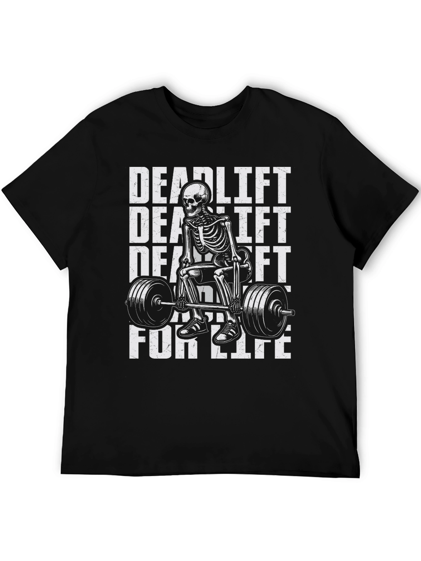 Deadlift Skeleton Graphic Tee - For Lifters