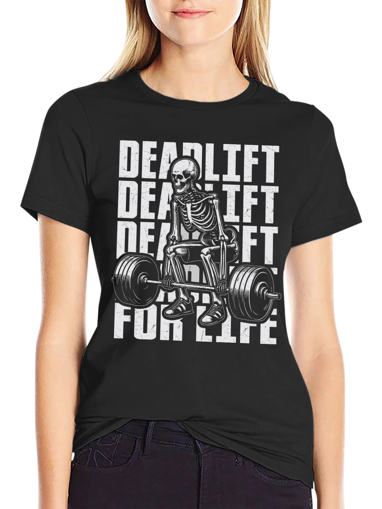 Deadlift Skeleton Graphic Tee - For Lifters