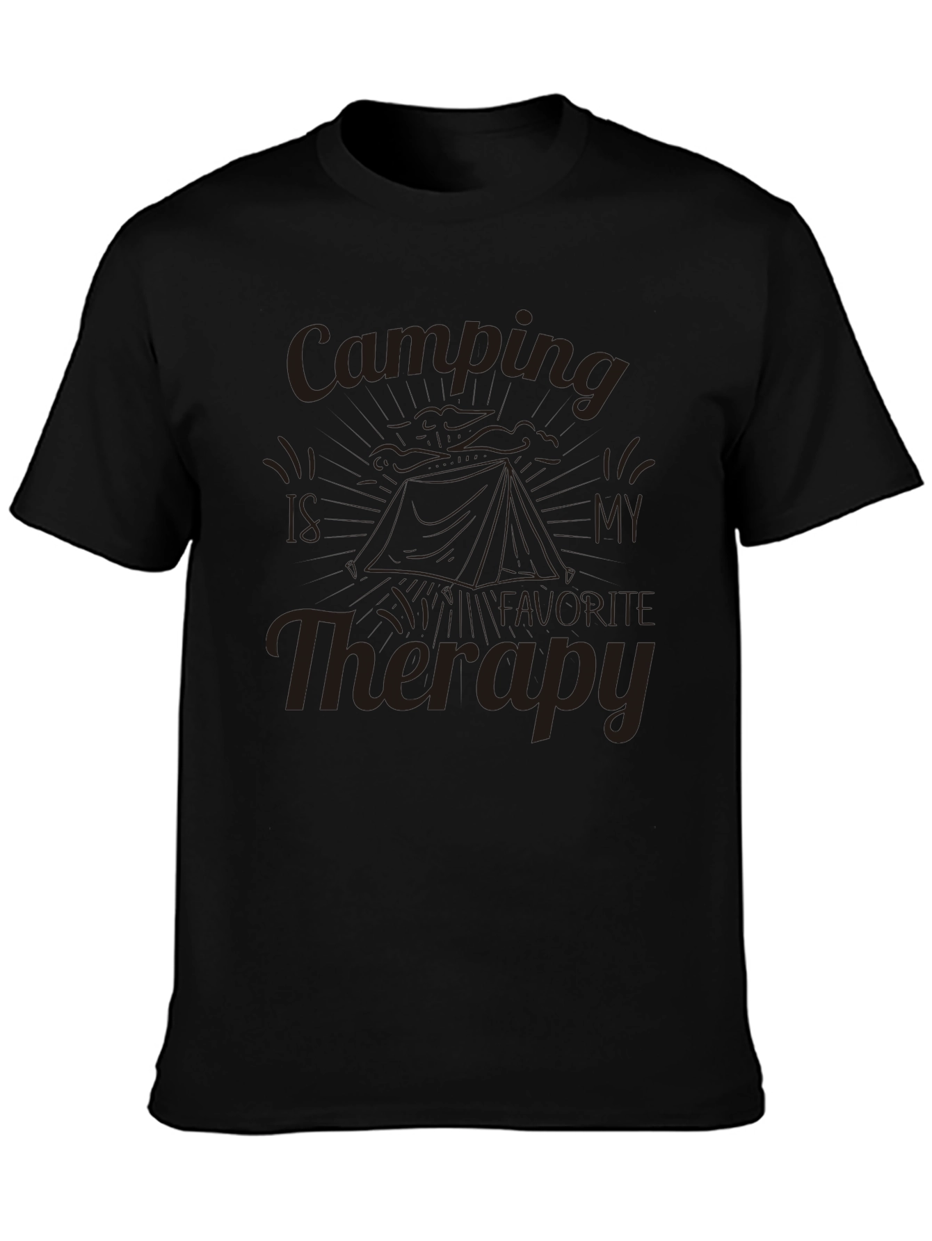 Camping Therapy Graphic T-Shirt - Adventure Ready!