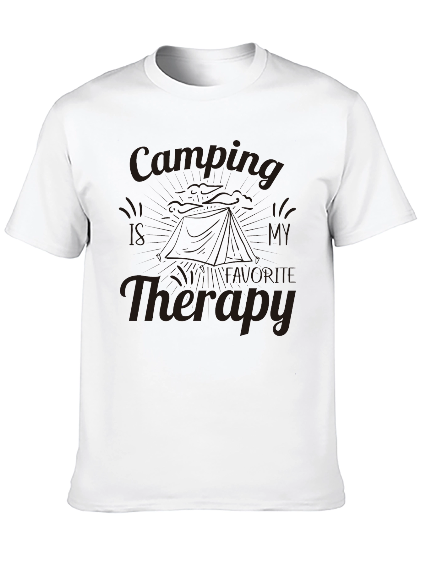 Camping Therapy Graphic T-Shirt - Adventure Ready!