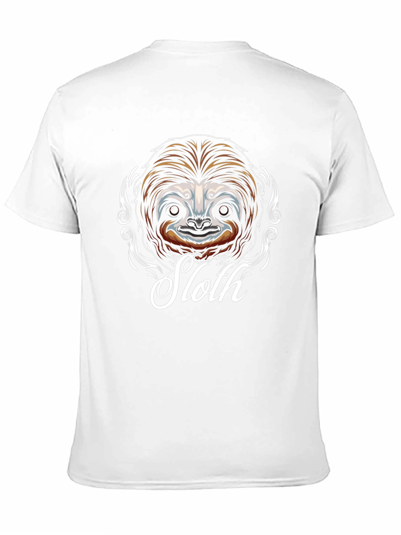 Sloth Graphic Tee - Unisex Black Cotton T-Shirt