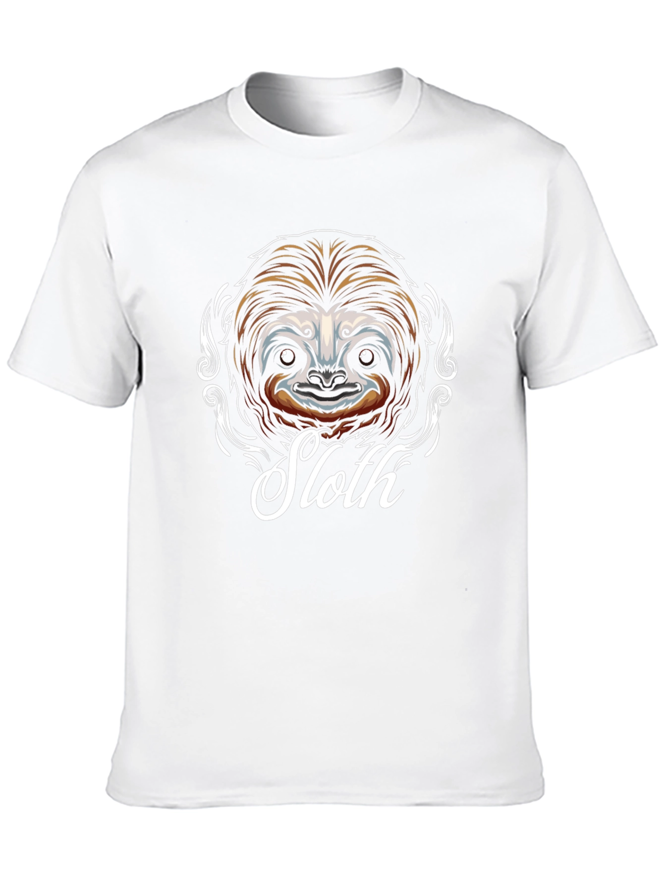 Sloth Graphic Tee - Unisex Black Cotton T-Shirt