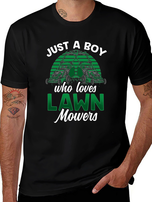 Just A Boy Who Loves Lawn Mowers T-Shirt