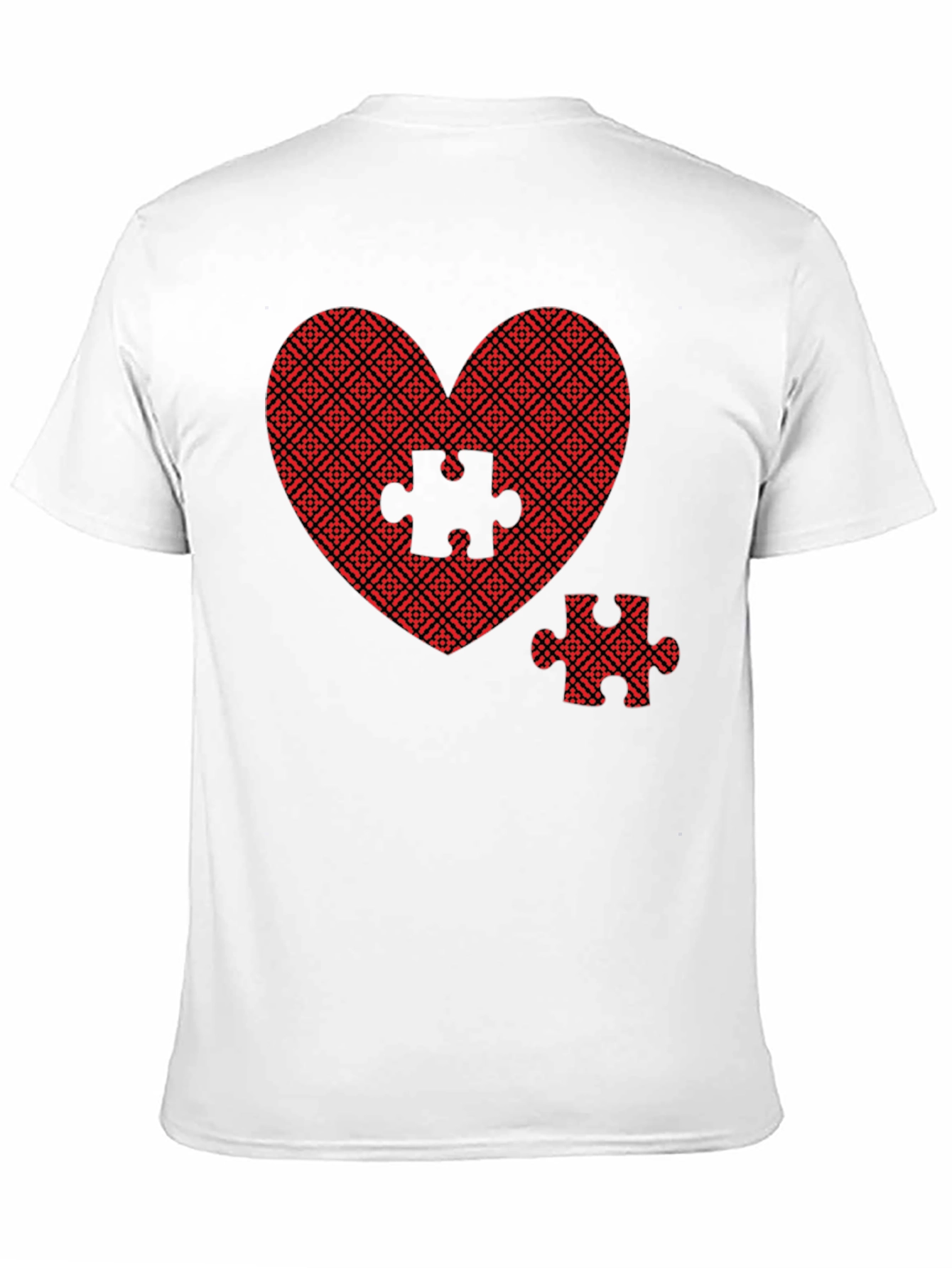 Heart Puzzle Piece Graphic Tee