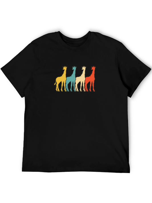 Retro Giraffe T-Shirt - Pop Art Style