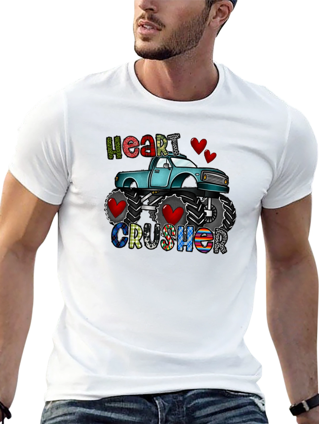 Heart Crusher Monster Truck T-Shirt