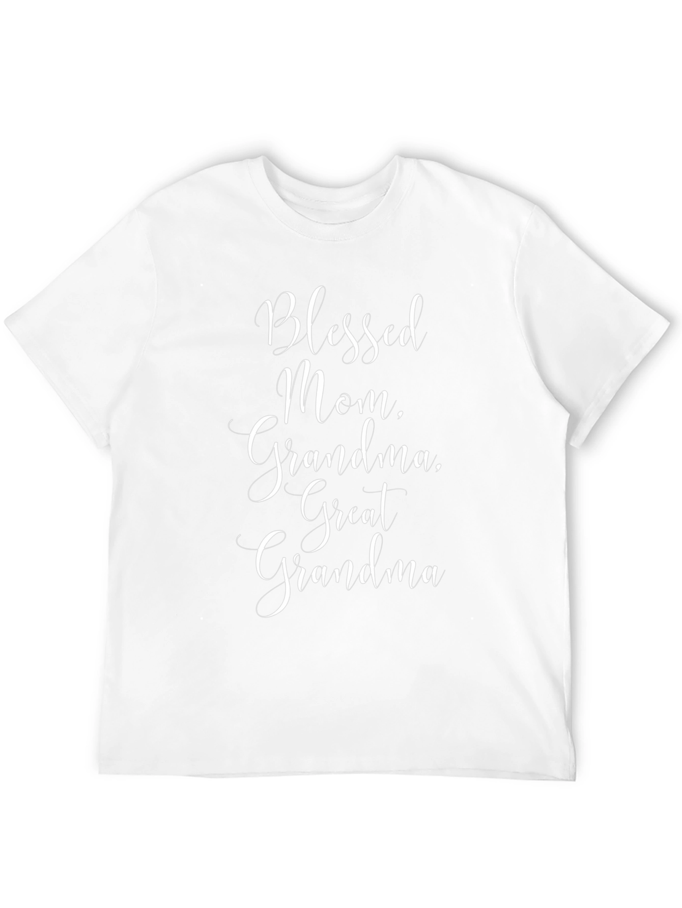 Blessed Mom Grandma Great Grandma Black T-Shirt